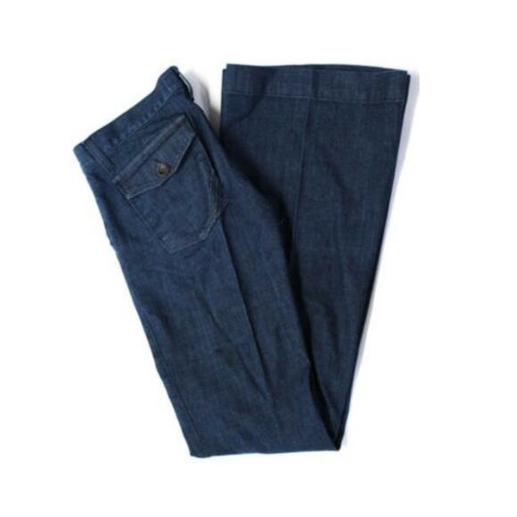 Anlo Mercer Denim Pacific Wide Leg Blue Jeans TR7010 Size 25 ~ Hippie Casual - Picture 2 of 8